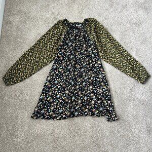 Floral Midi Multicolored Sheer Dress with Cami